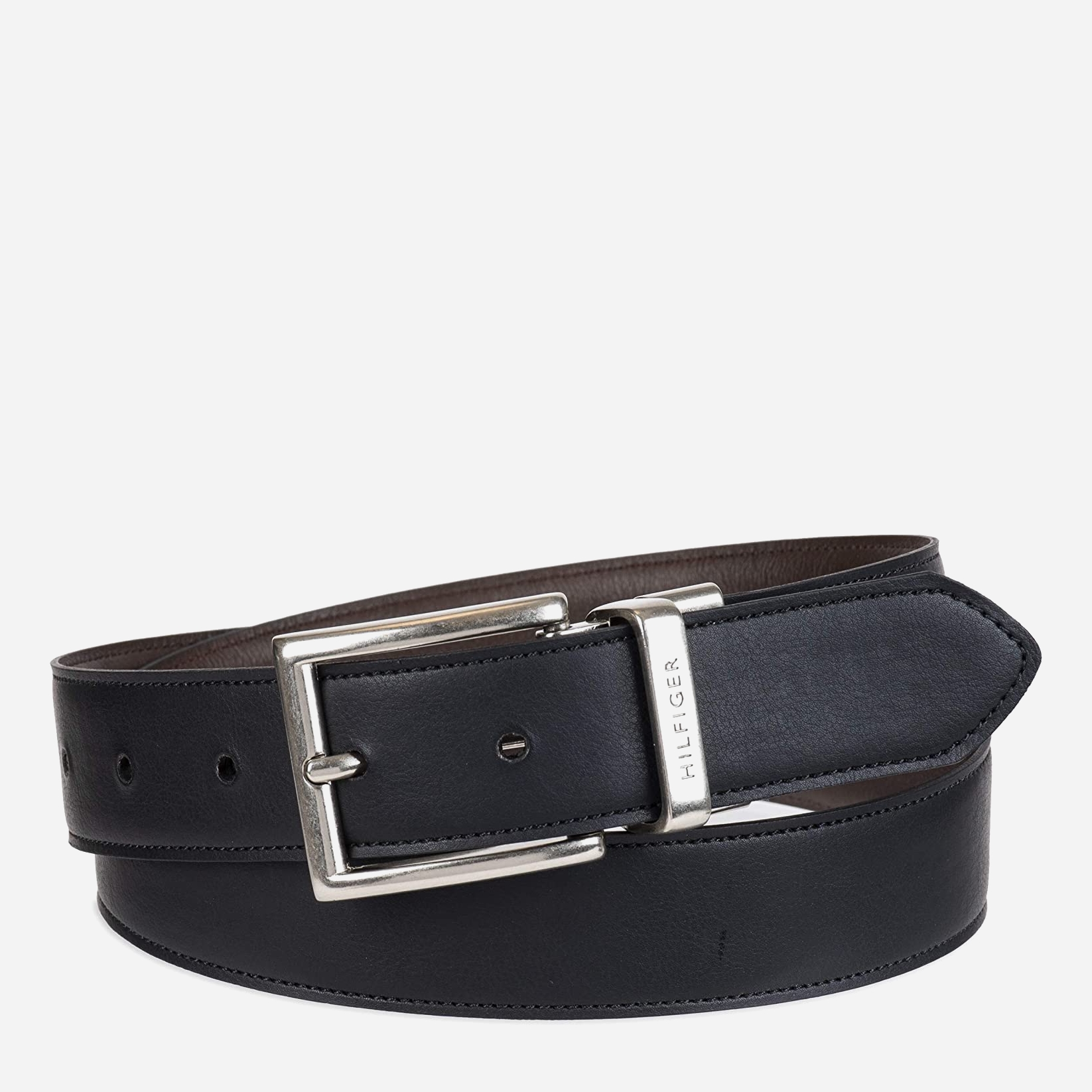 

Мужской ремень кожаный Tommy Hilfiger 99341738 106 см Коричневый/Черный