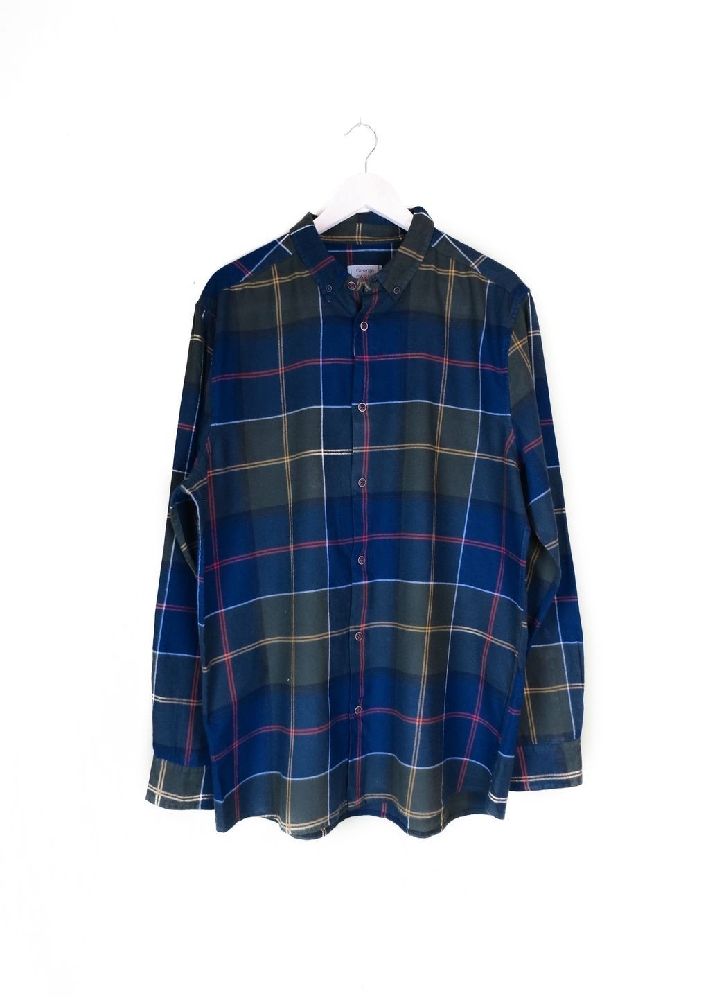 

Рубашка Boohoo  хаки с синим 8520123003819, Рубашка Boohoo L хаки с синим 8520123003819
