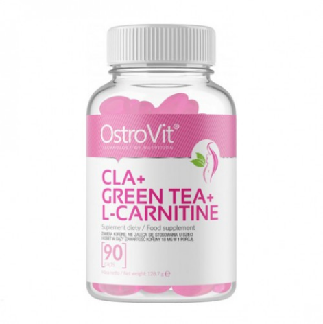 

Жиросжигатель OstroVit CLA+GREEN TEA+L-CARNITINE 90 caps (244104)