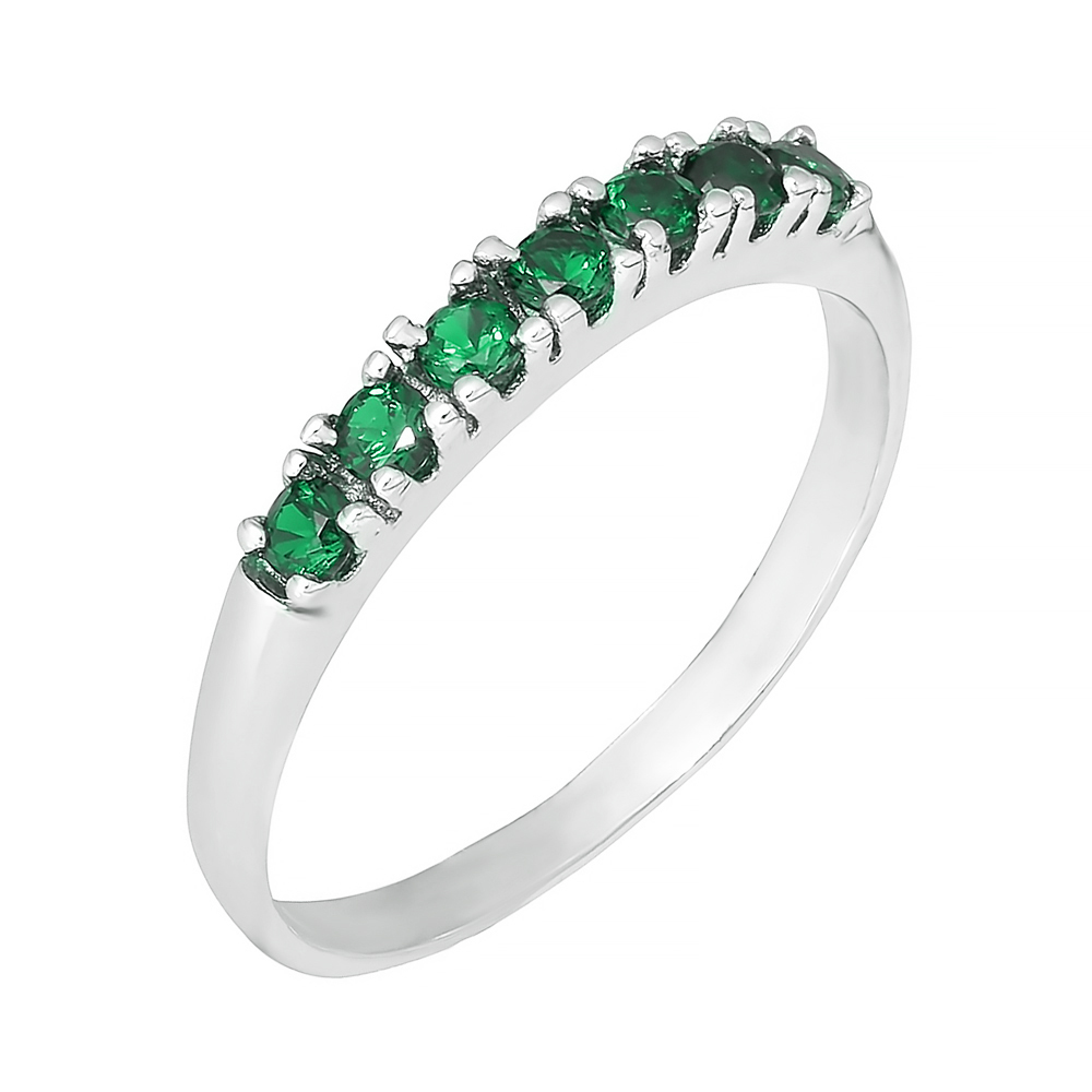

Серебряное кольцо с фианитами 000028315 16 размера