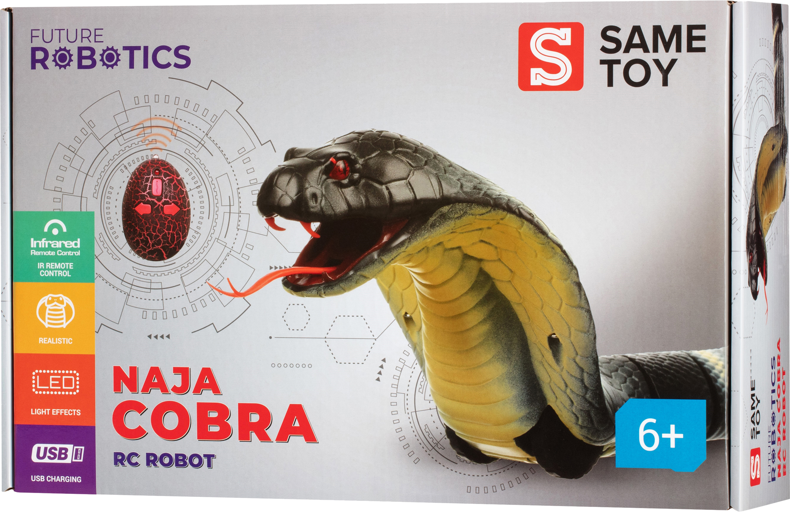 

Робот Same Toy Настоящая Кобра на радиоуправлении Серая (8808A-BUT)