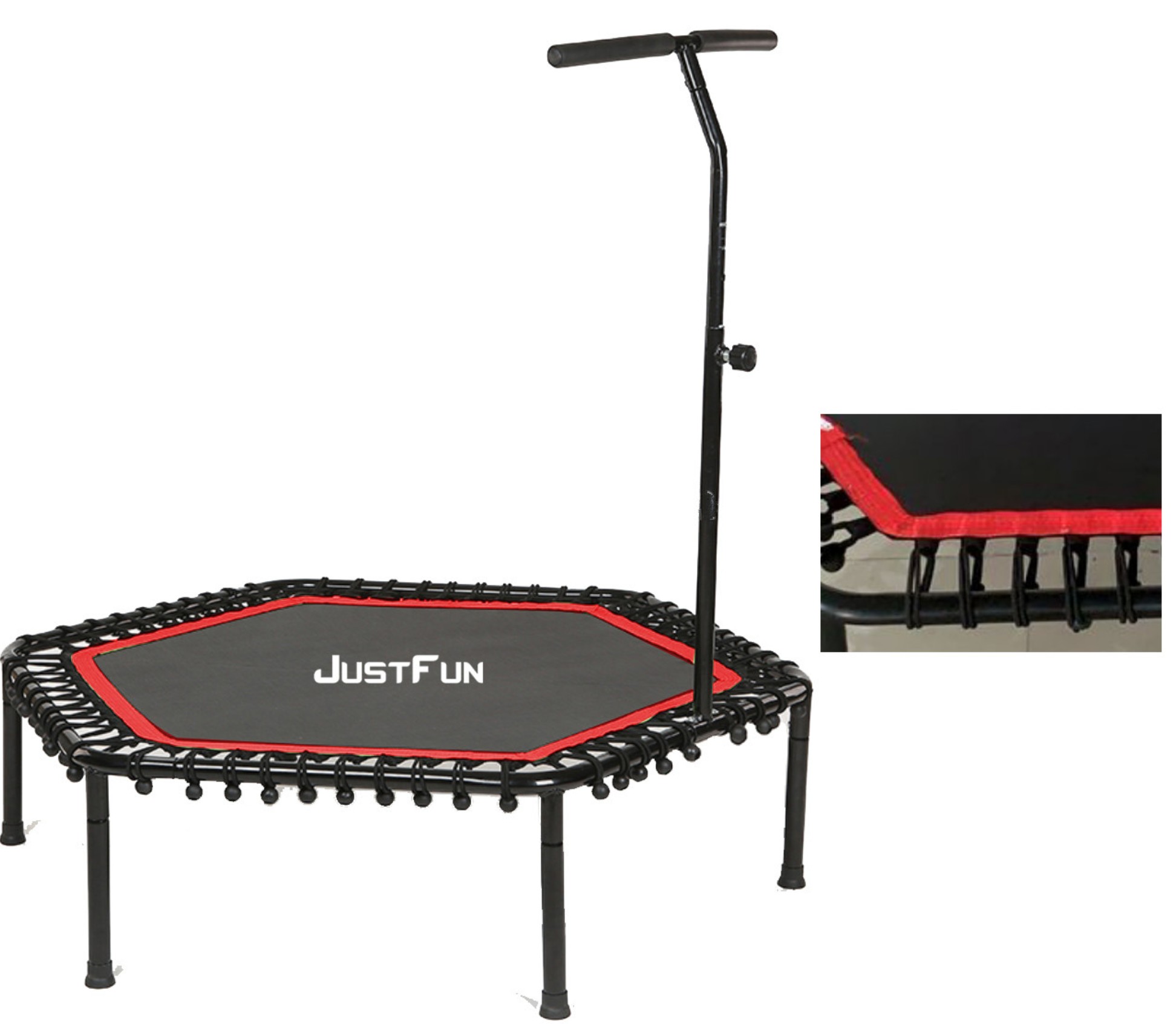 

Батут для фітнесу з ручкою Just Fun Fitness 135 см Червоний