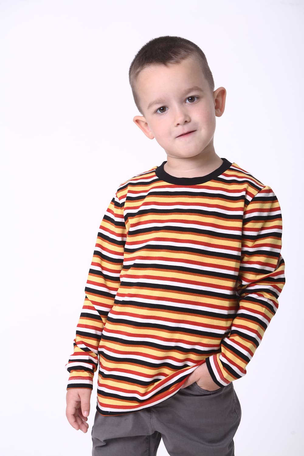 

Футболка с длинный рукавом Wanex "Полоски" разноцветный 104