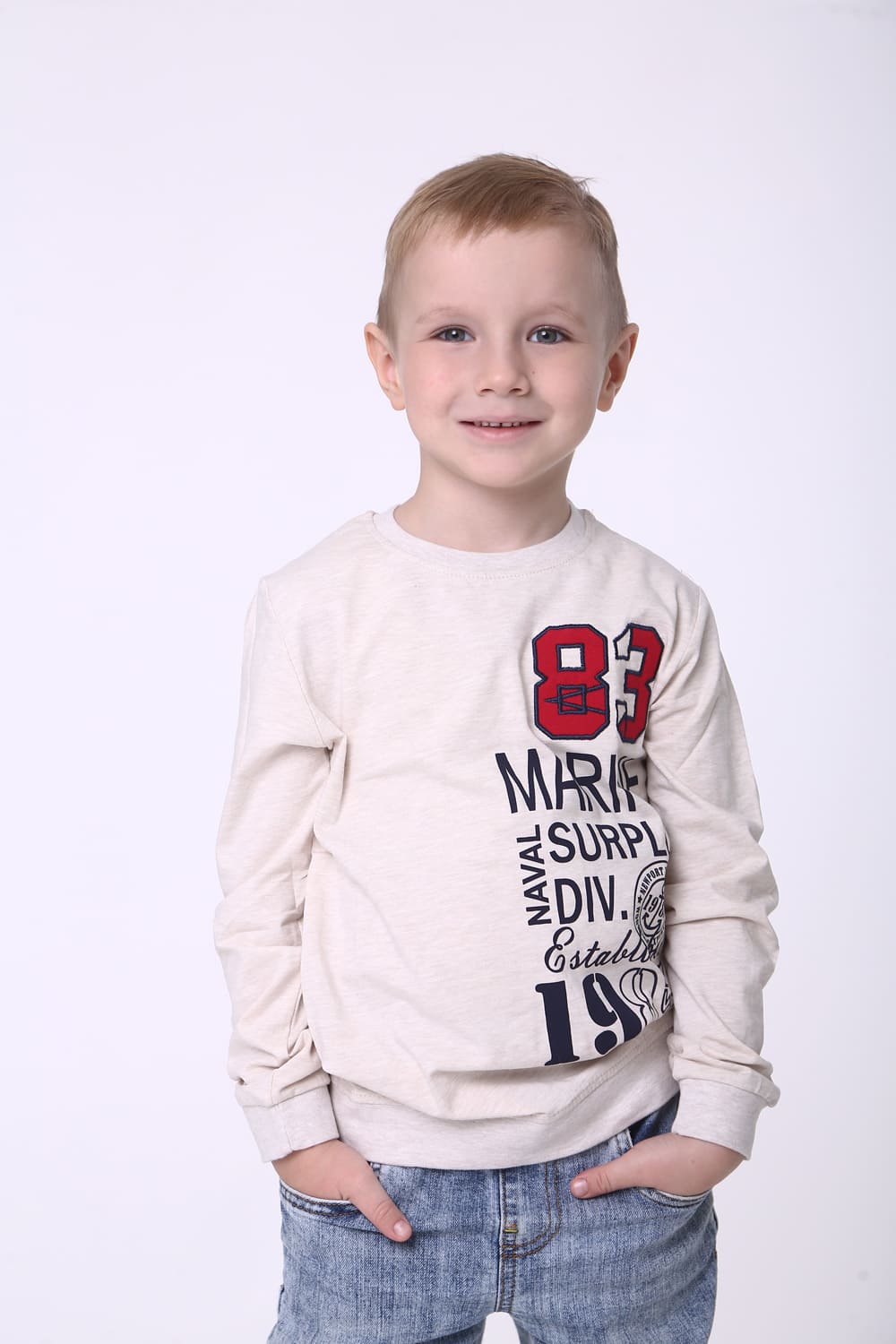 

Свитшот Wanex "83" молочный 110