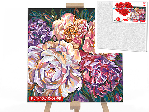 

Картина по номерам. Canvas Painting "Букет" 31х31 см с.5 №8 (PX-05-08)