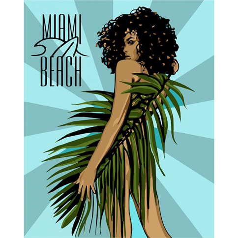 

Картина по номерам "Miami Beach" 40 * 50 см Идейка КНО4699