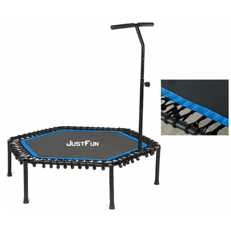 

Батут для фитнеса Just Fun Fitness 135 см синий, батут с ручкой без сетки
