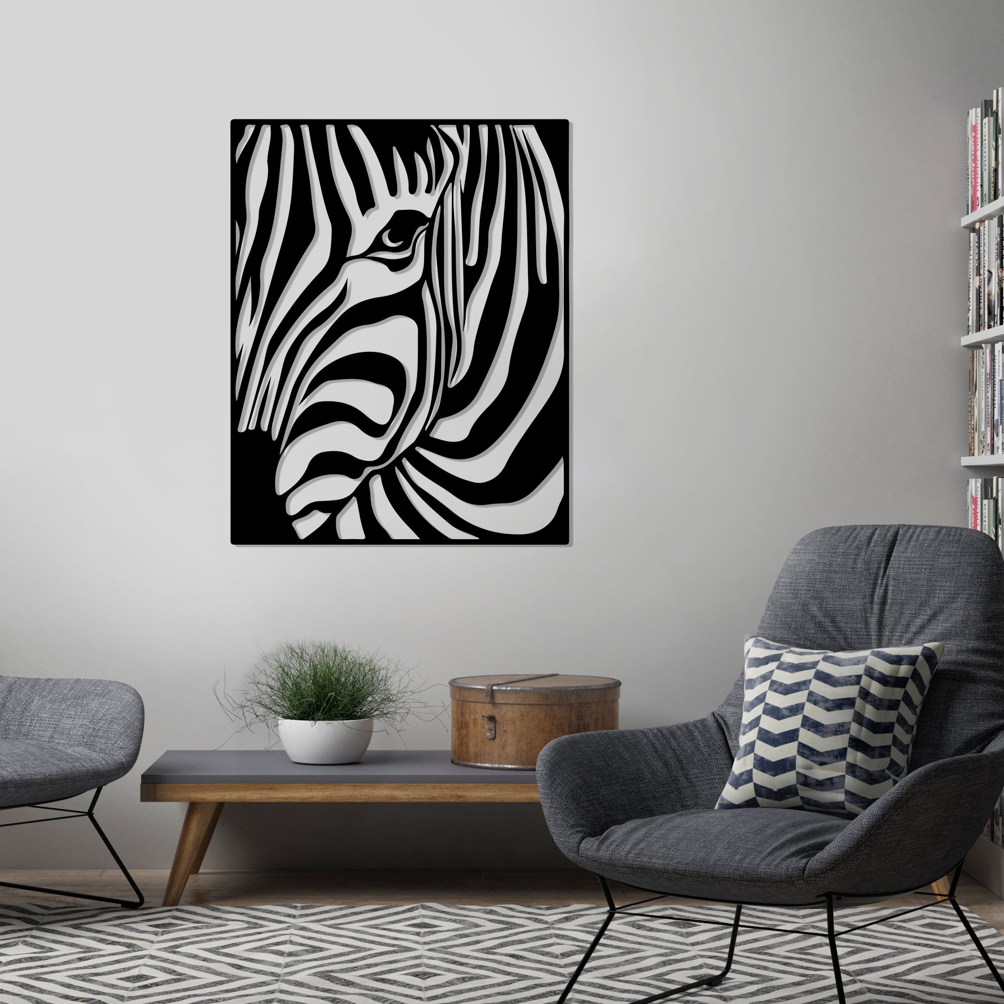 

Деревянная картина "Mysterious Zebra" (70 x 56 см)