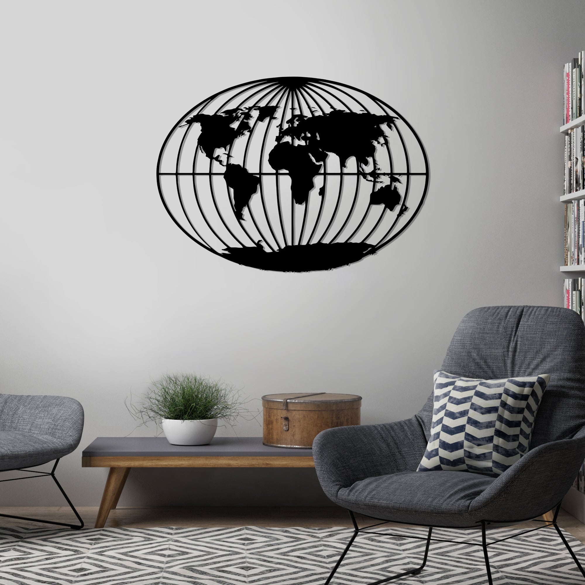 

Деревянная картина "Around the World" (50 x 36 см)