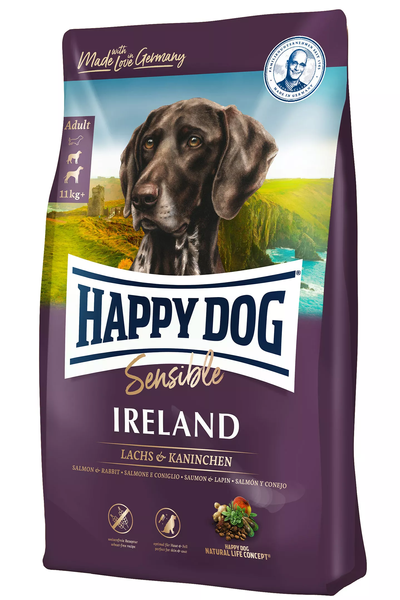 

Happy Dog Supreme Sensible Ireland Сухой корм для собак средних и крупных пород с чувствительным пищеварением и склонных к аллергии 4 кг