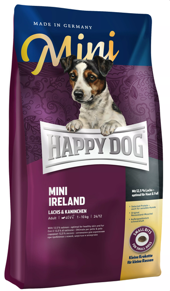 

Happy Dog Mini Irland Сухой корм для собак с чувствительным пищеварением и склонных к аллергиям 8 кг