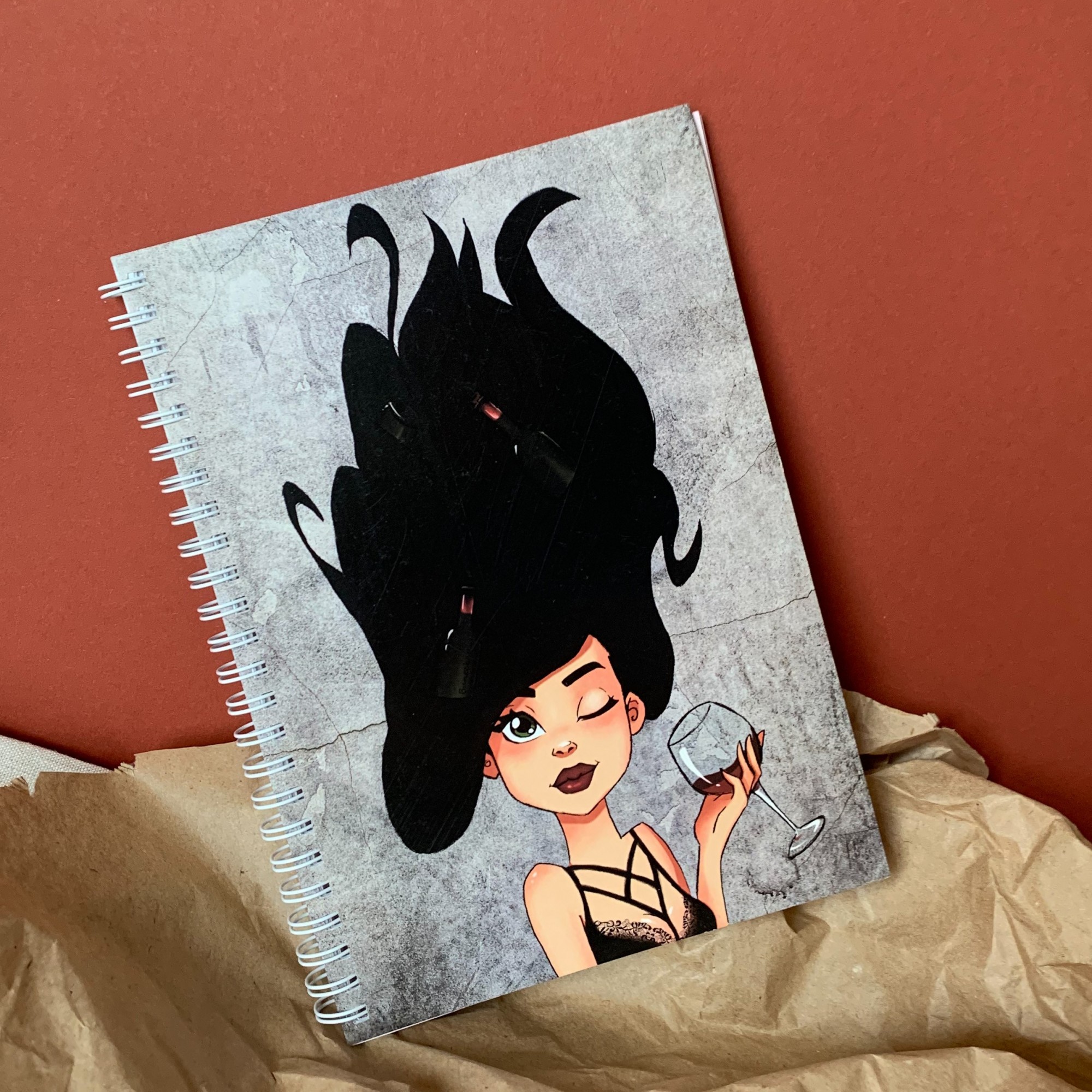 

Планер Wine girl А5 с разворотами на неделю
