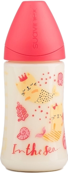 

Бутылочка для кормления Suavinex Морские истории анатомическая соска, средний поток Розовая 270 мл (303978) (8426420043571)