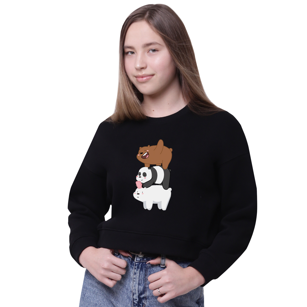 

Свитшот женский Вся правда о медведях (We Bare bears) Черный (35960-2643-13, Свитшот женский Вся правда о медведях (We Bare bears) Черный (35960-2643-13) L