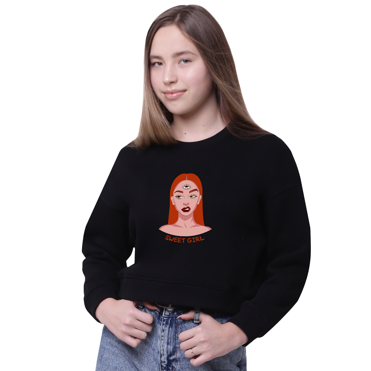 

Свитшот женский Милая девушка Диджитал Арт (Sweet girl Digital art) Черный (35960-1634-12, Свитшот женский Милая девушка Диджитал Арт (Sweet girl Digital art) Черный (35960-1634-12) M