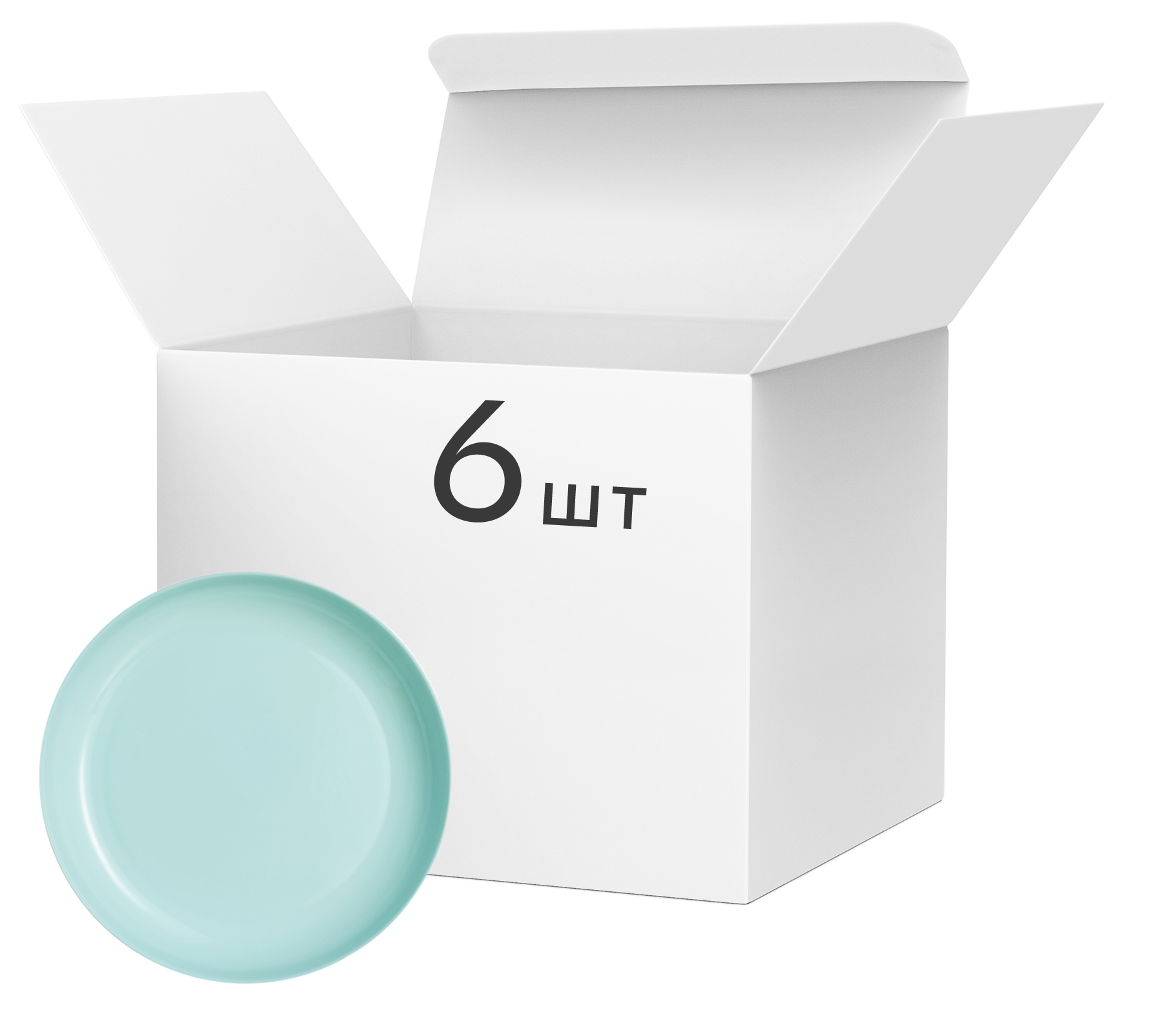 

Набор блюд Luminarc Friends Time Turquoise 22 см Бирюзовых 6 шт