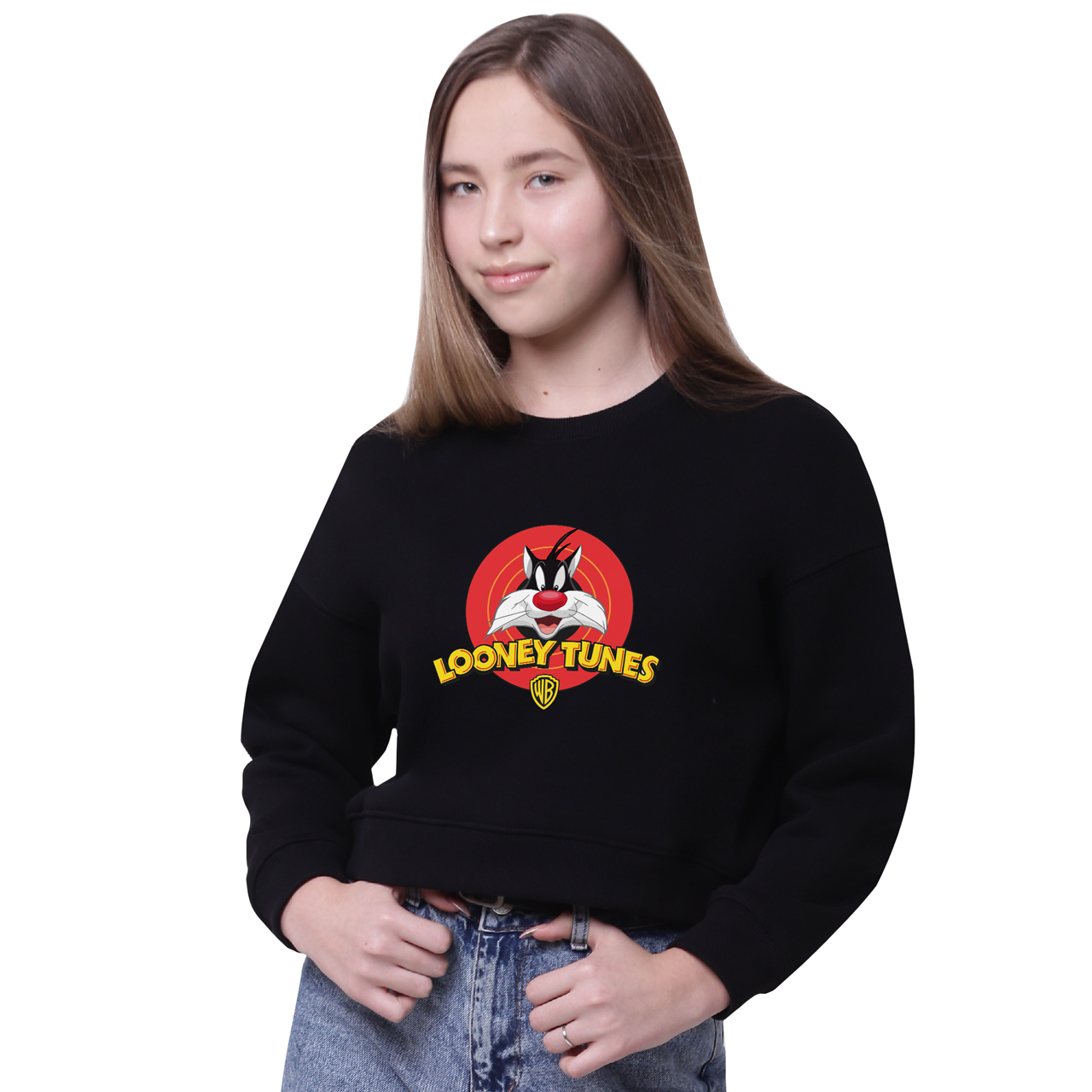 

Свитшот женский Кот Сильвестр Луни Тюнз (Sylvester the Cat Looney Tunes) Черный (35960-2877-12, Свитшот женский Кот Сильвестр Луни Тюнз (Sylvester the Cat Looney Tunes) Черный (35960-2877-12) M