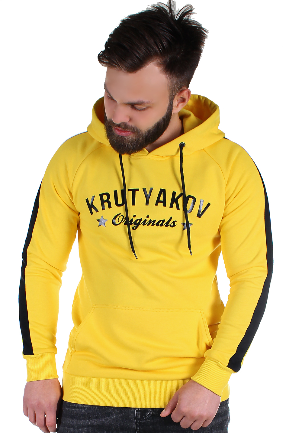 

Толстовка чоловіча Krutyakov STRIPE ORIGINALS  жовтий 1642226, Толстовка чоловіча Krutyakov STRIPE ORIGINALS S жовтий 1642226