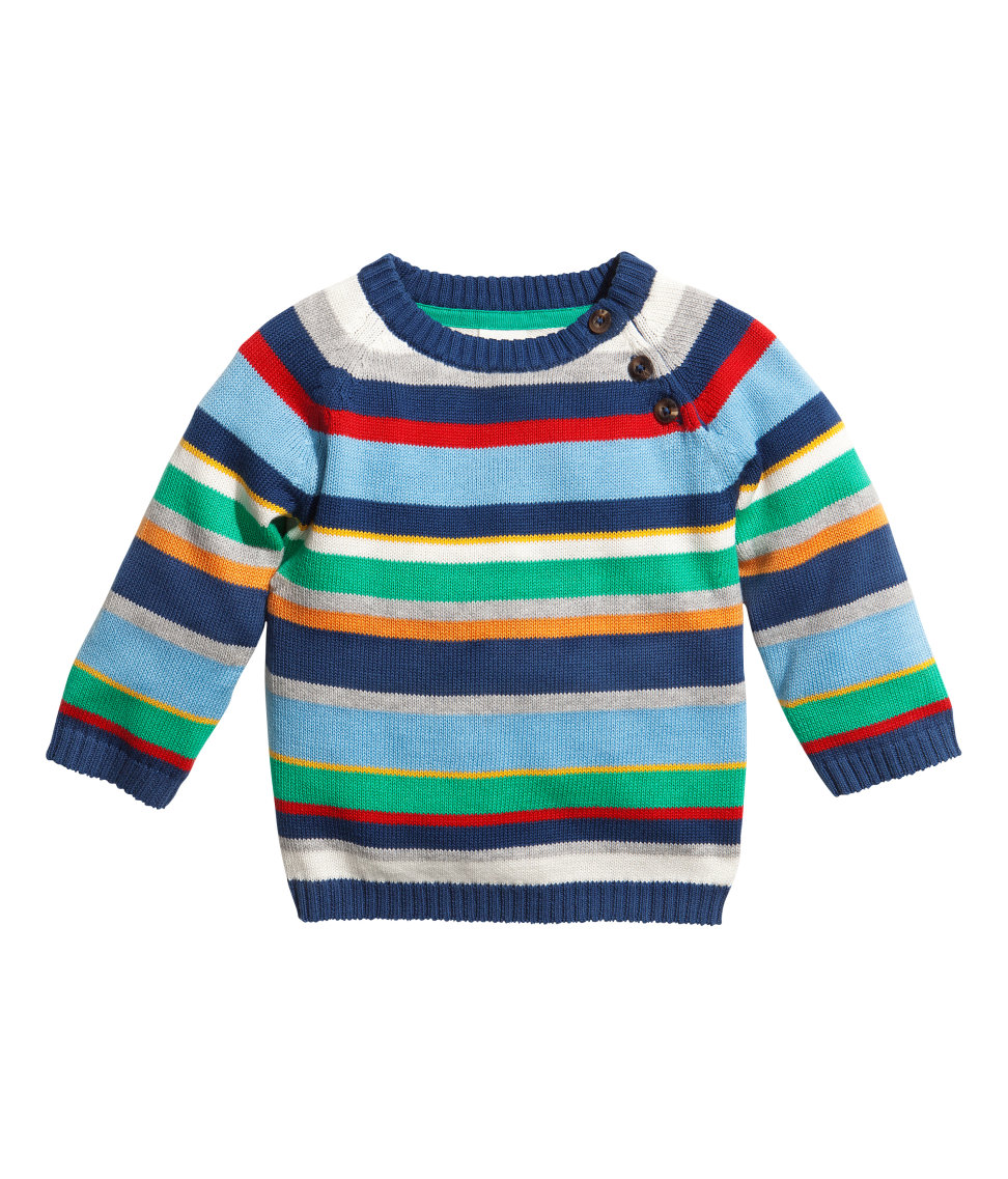 

Теплый джемпер H&M rainbow Голубой (12-18/86) (1169)