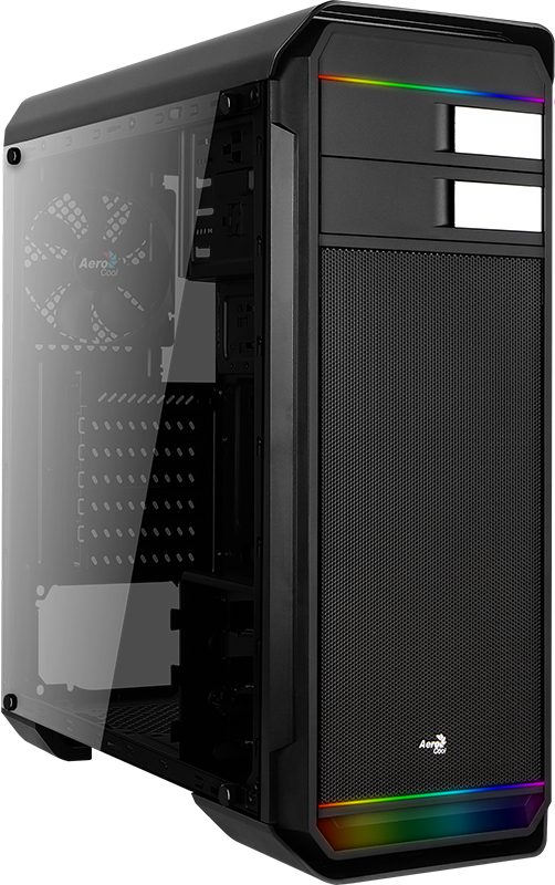 

Корпус Aerocool Aero-500G RGB Tempered Glass Black