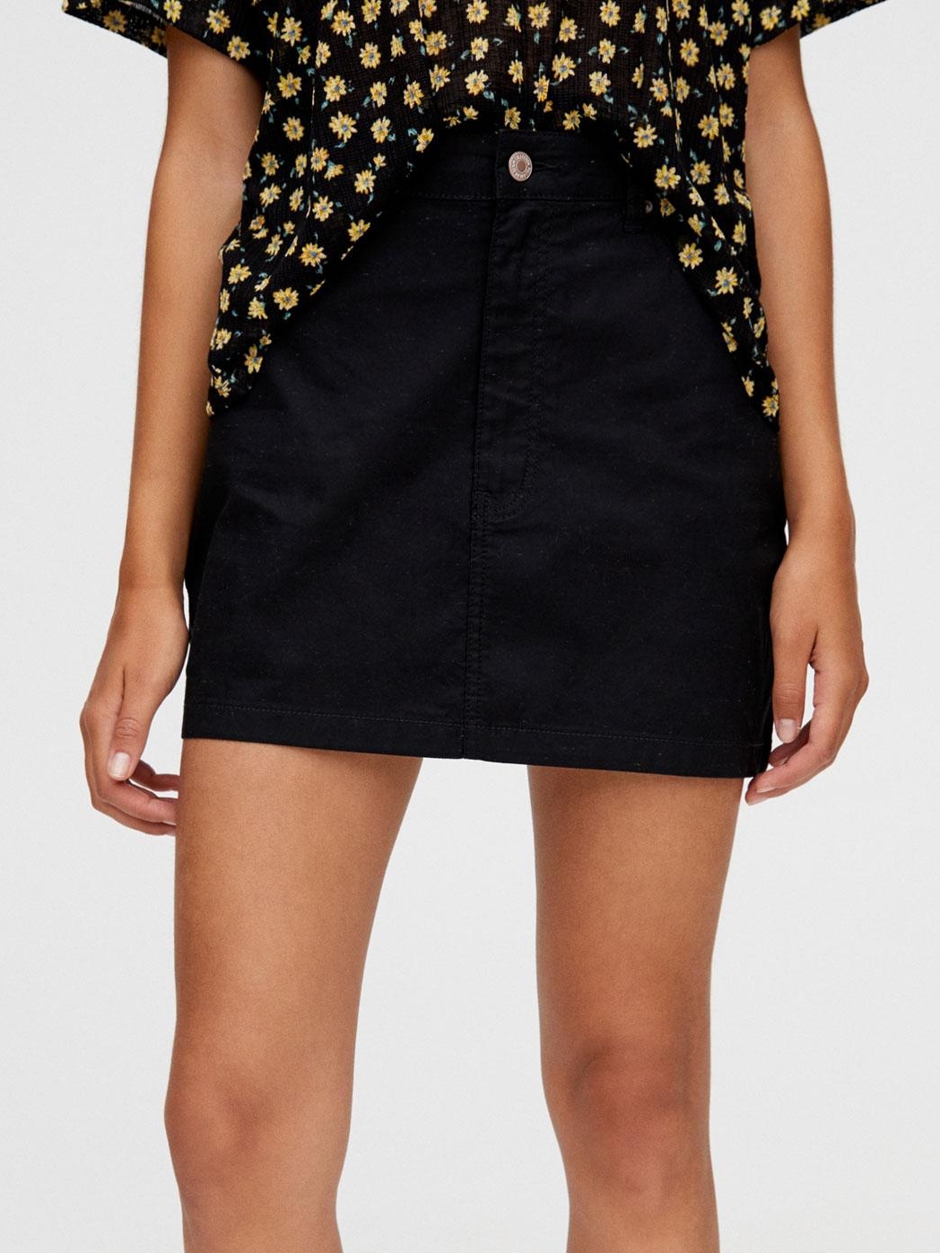 

Юбка джинсовая Pull & Bear XAZ299733LQQY  Черная, Юбка джинсовая Pull & Bear XAZ299733LQQY S Черная