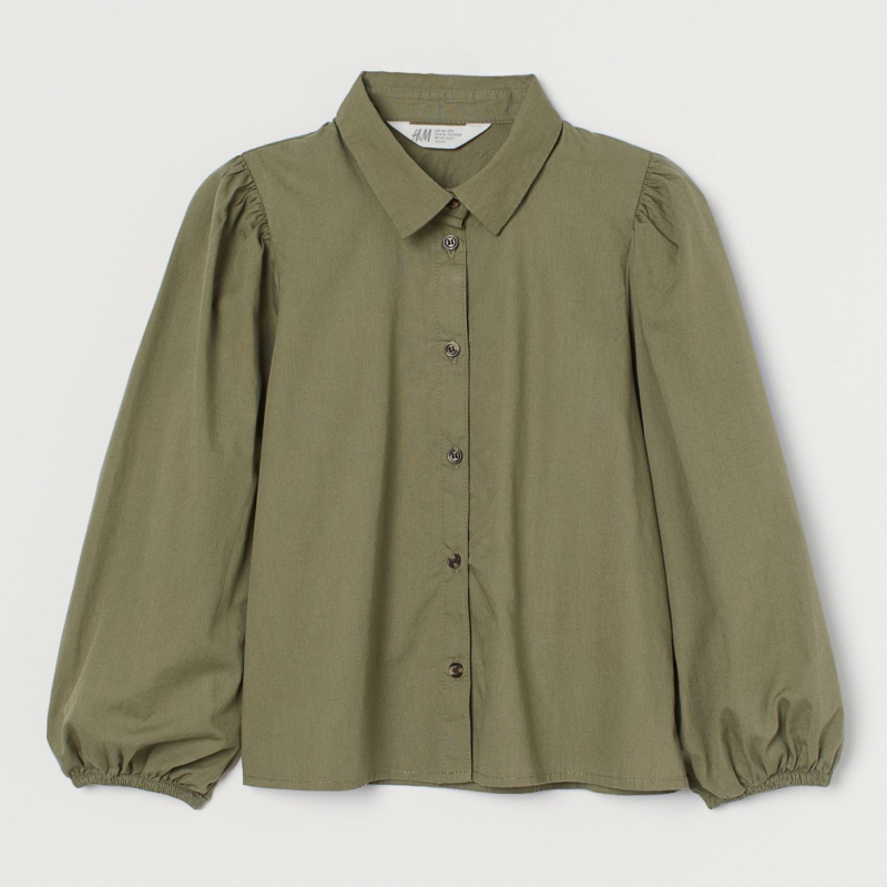 

Блуза H&M 060925542_khaki 156 см Хаки