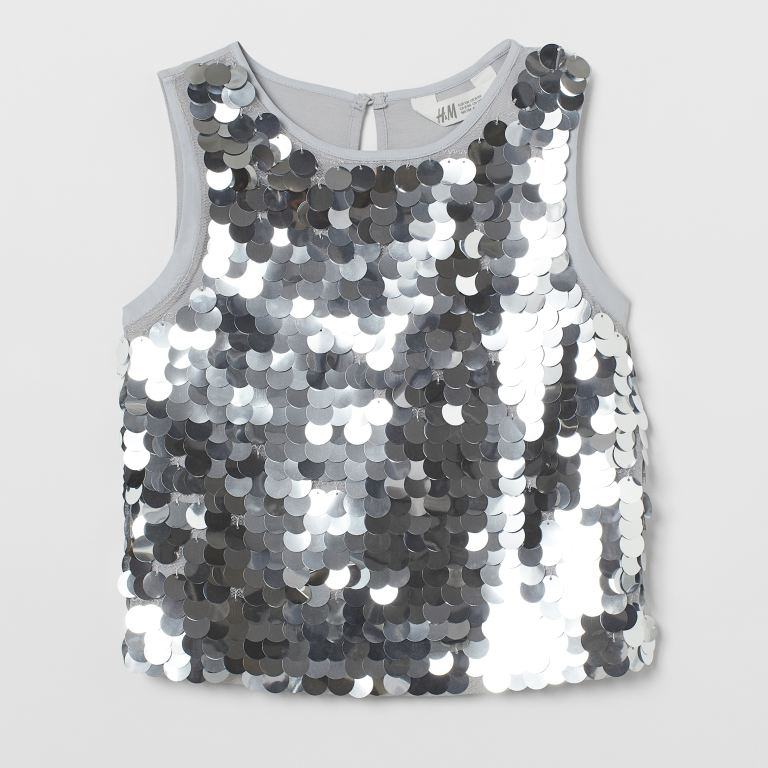 

Топ H&M 060781806 158 см Серый