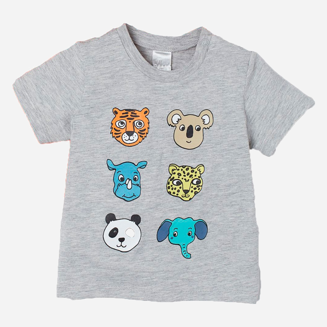 

Футболка H&M 060696181 80 см Серый