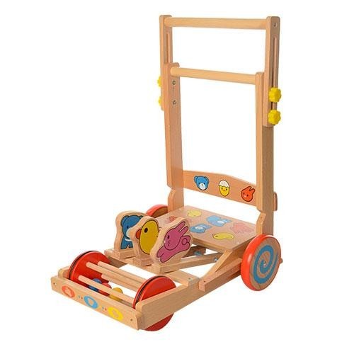 

Деревянная игрушка детская MD 1199 Каталка музыкальная vivi wood toy