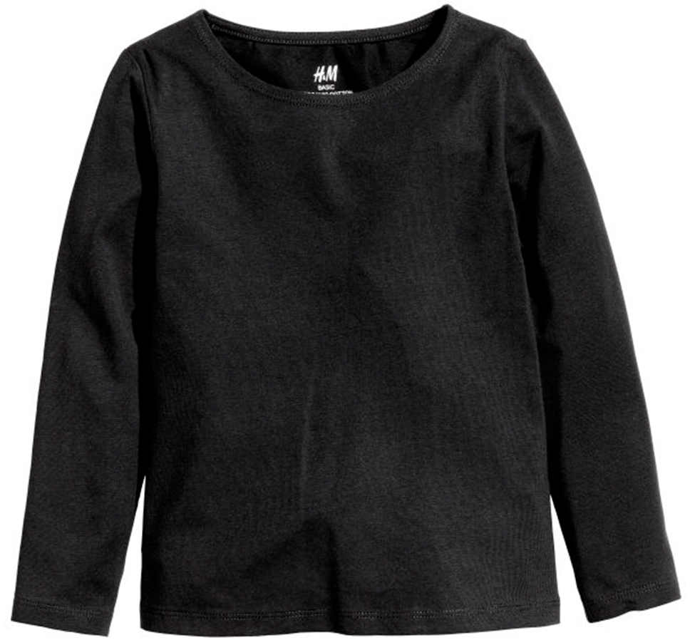

Футболка с длинными рукавами H&M 6275698 146-152 см Черная