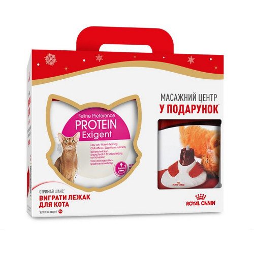 

Сухой корм Royal Canin Exigent Protein для привередливых кошек, 4 кг + массажный центр в подарок