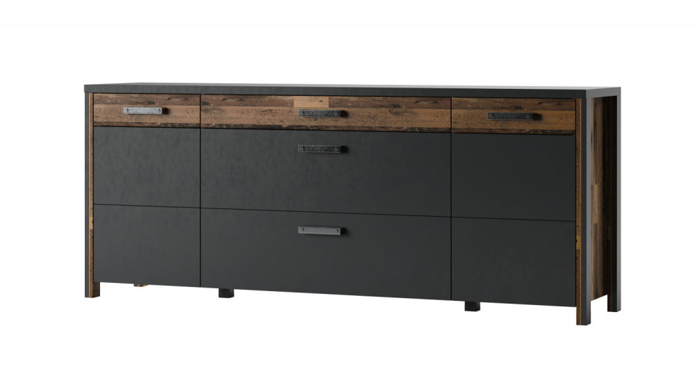 

Просторный комод с дверцами и ящиками для гостиной Buffalo Helvetia Wieruszów 197x81x44 (BUFFALO.25) 101188