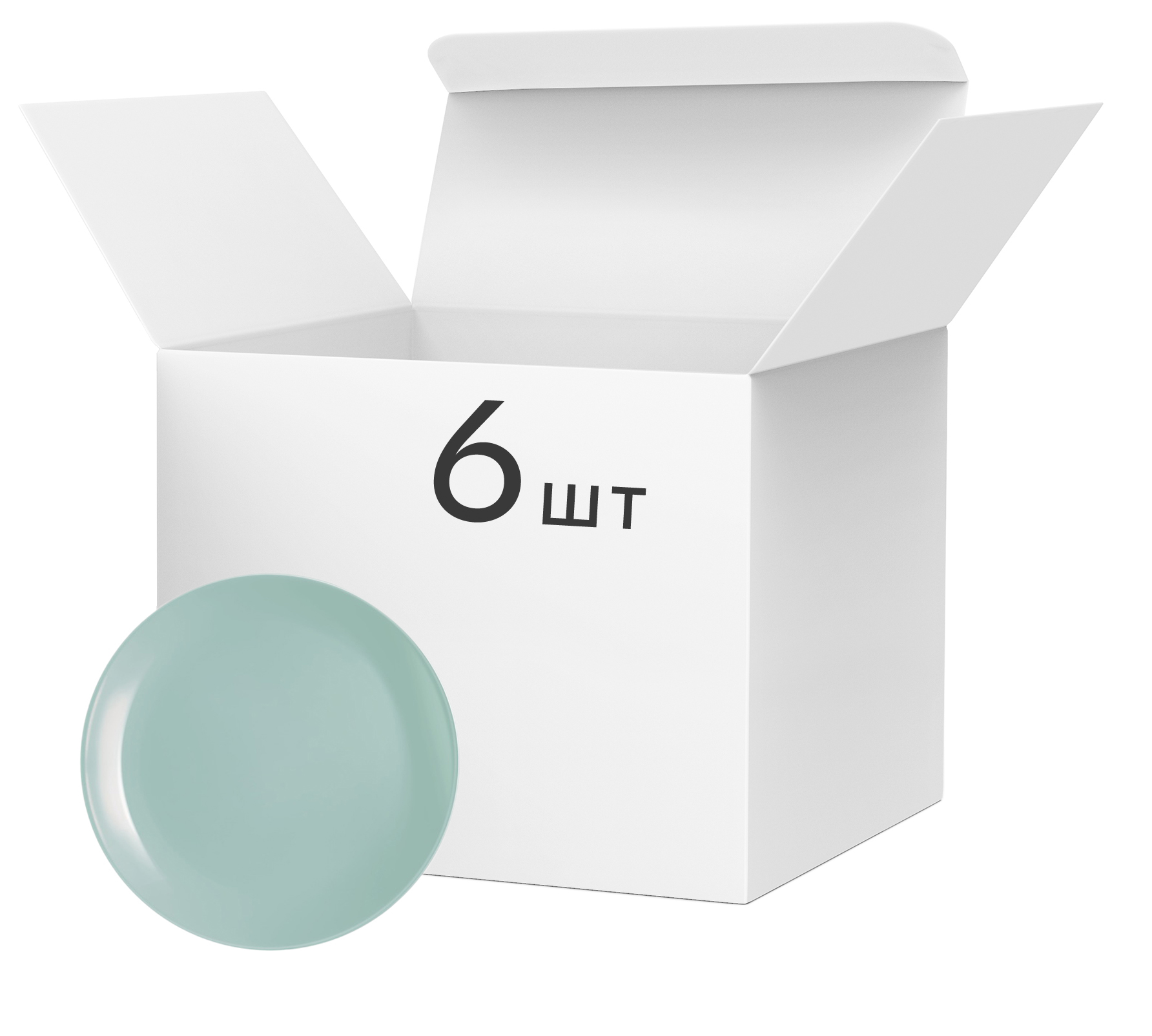 

Набор обеденных тарелок Luminarc Diwali Light Turquoise 25 см 6 шт