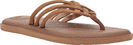 

Женские вьетнамки, сланцы Sanuk Yoga Salty Woven Thong Sandal Tan Leather 42