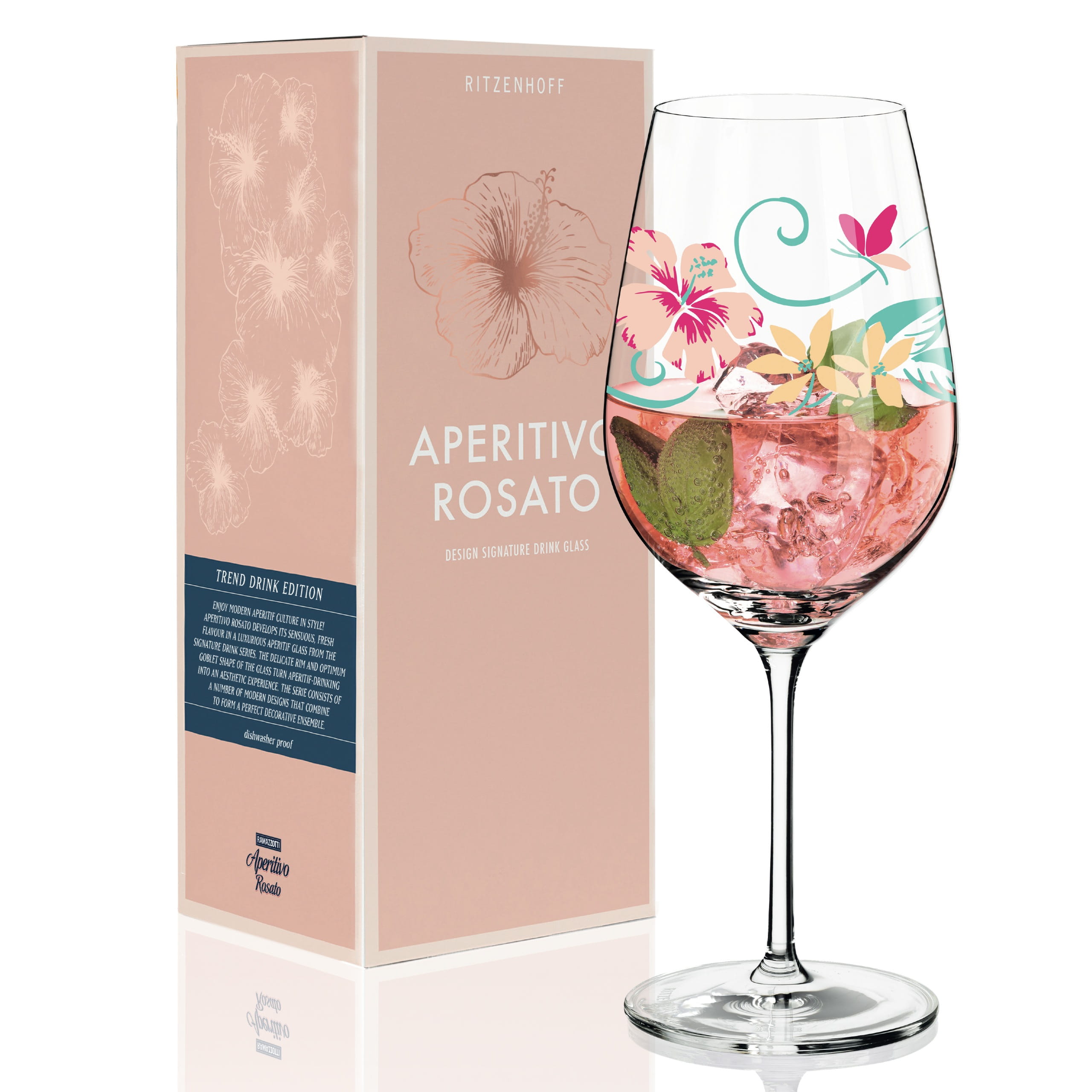 

Бокал для игристых напитков Ritzenhoff Aperitivo Rosato от Dominique Tage 605 мл стекло