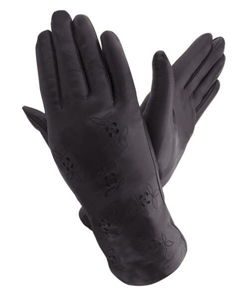 

Женские кожаные перчатки GlovesUA мод.008 р.6,5 черные