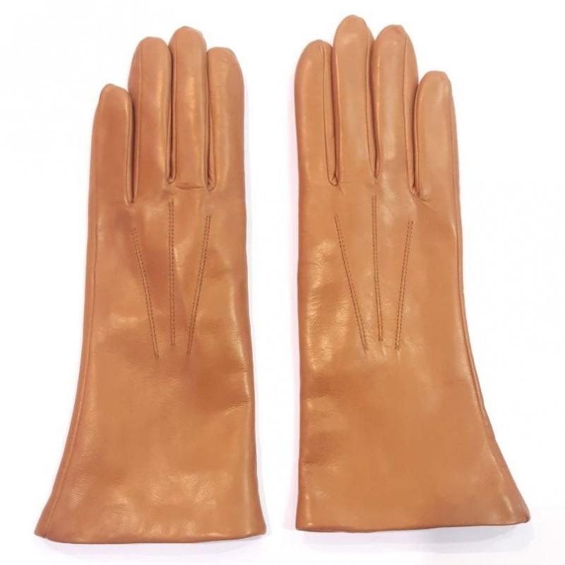 

Женские кожаные перчатки GlovesUA мод.001 р.8,5 кирпичные