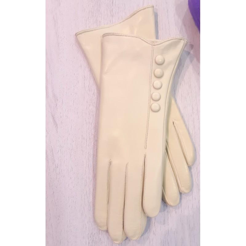

Женские кожаные перчатки GlovesUA мод.113 р.8,5 бежевые