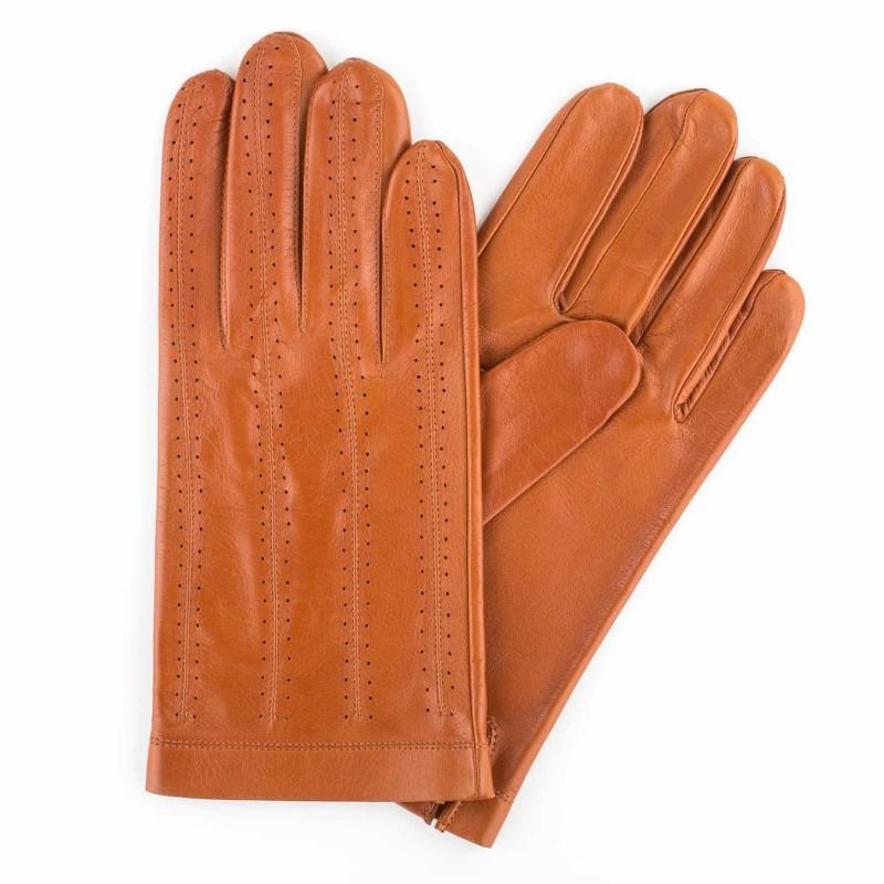 

Мужские кожаные перчатки GlovesUA мод.108 р.9 коньяк