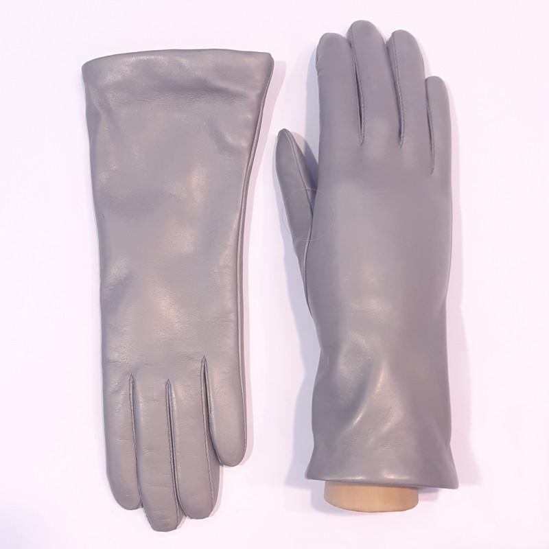 

Женские кожаные перчатки GlovesUA мод.129 р.8 светло серые