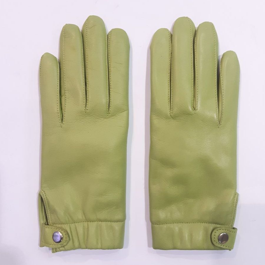 

Женские кожаные перчатки GlovesUA мод.421 р.7,5 мятные