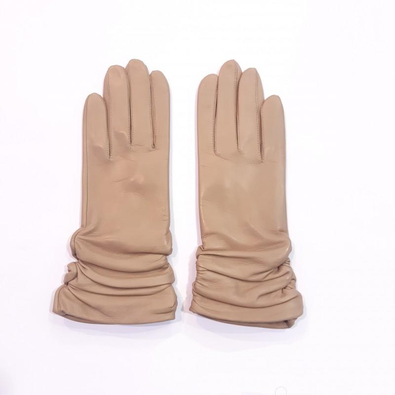 

Женские кожаные перчатки GlovesUA мод.362 р.6 экрю