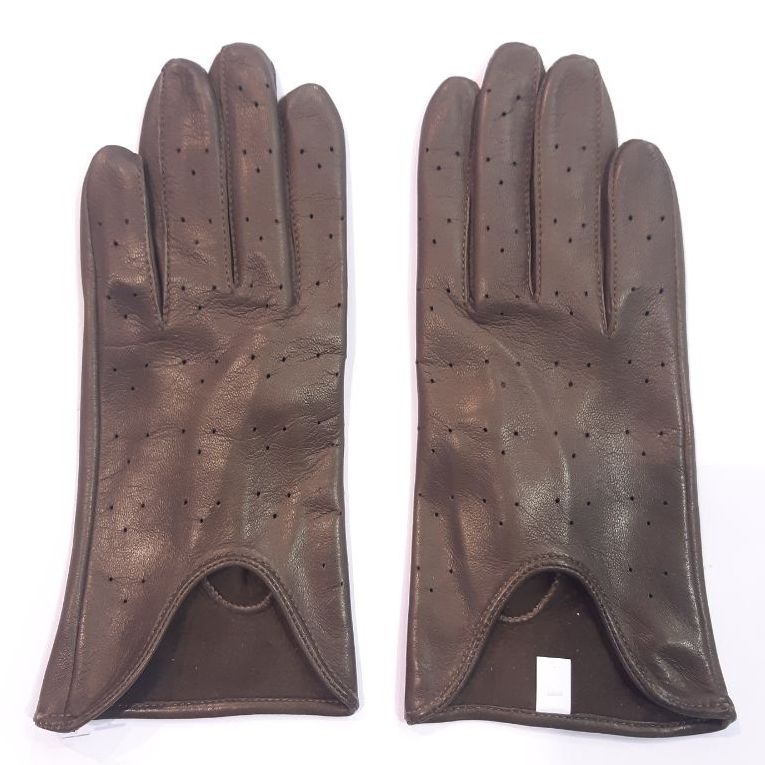 

Женские перчатки кожаные GlovesUA мод.060 р.6,5 тауп