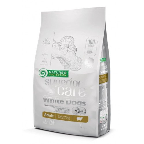 

Сухой корм Natures Protection Superior Care White Dogs Adult Small and Mini Breeds для собак, 4 кг