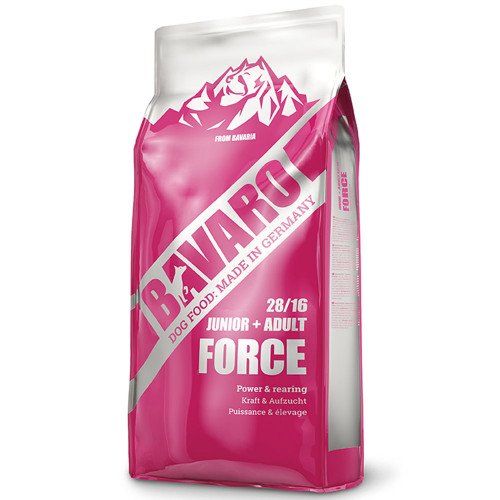 

Сухой корм Bavaro Junior+Adult Force 28/16 для щенков и взрослых собак с высокой потребностью в энергии, 18 кг