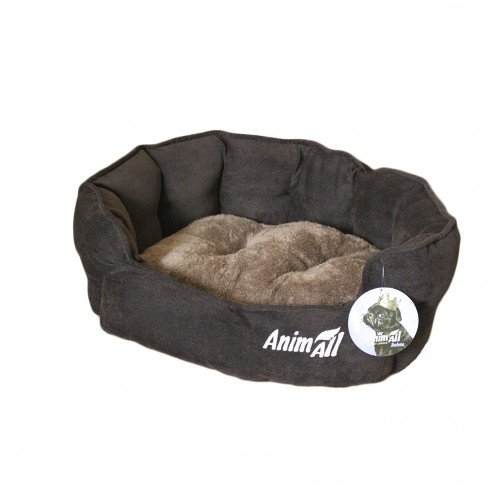 

Лежак, AnimAll Royal M, для собак, коричневый, 53×47×21 см