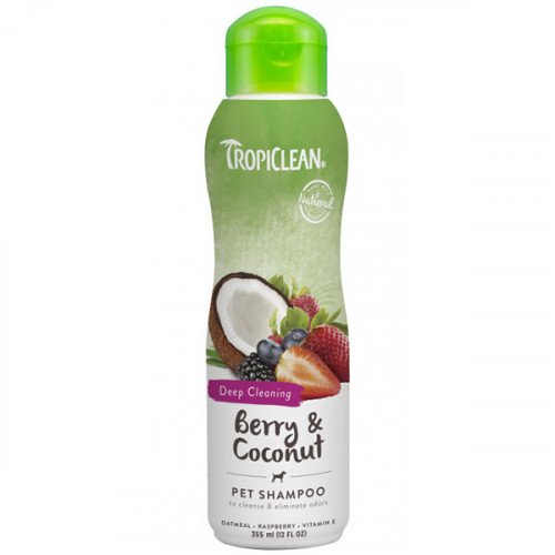 

Шампунь TropiClean Berry & Coconut "Ягода и кокос" для собак и кошек, 355 мл