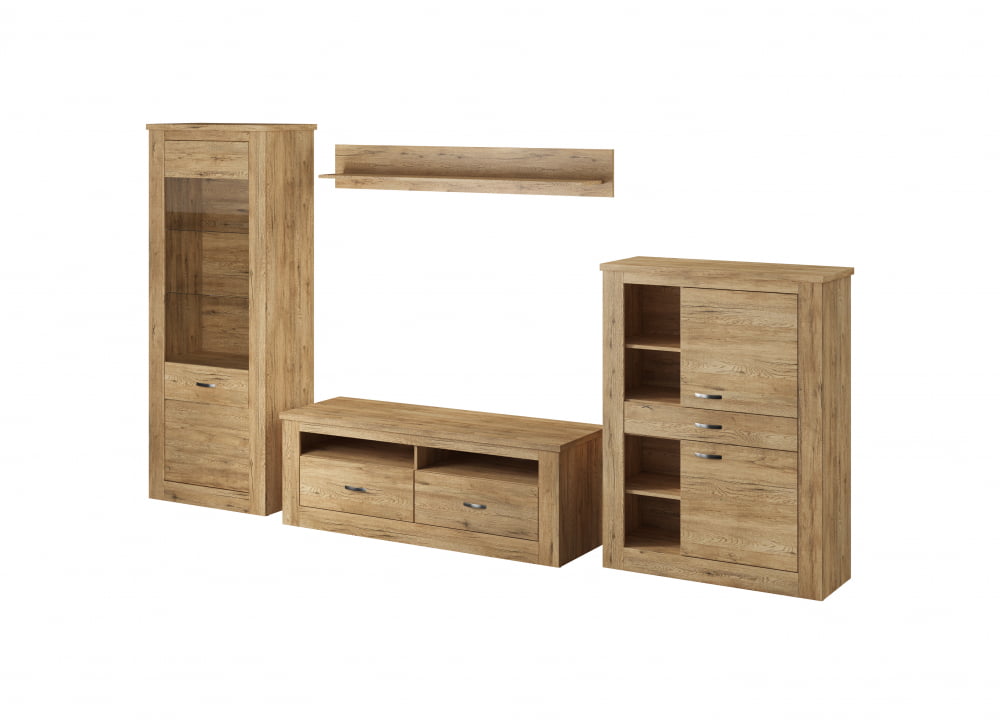 

Современная стенка с местом для гостиной TV Kanton Helvetia Wieruszów 327x52 (10 - Kanton) 101904