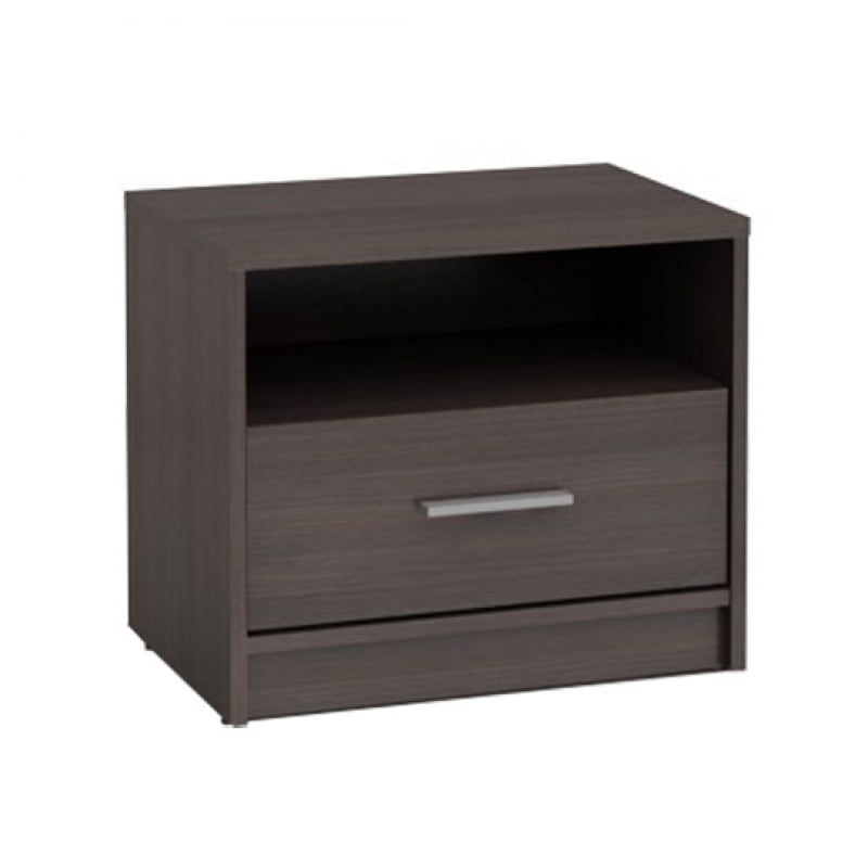 

Прикроватная тумбочка с ящиком и нишей Nepo Plus Black Red White 50x43x34 110923