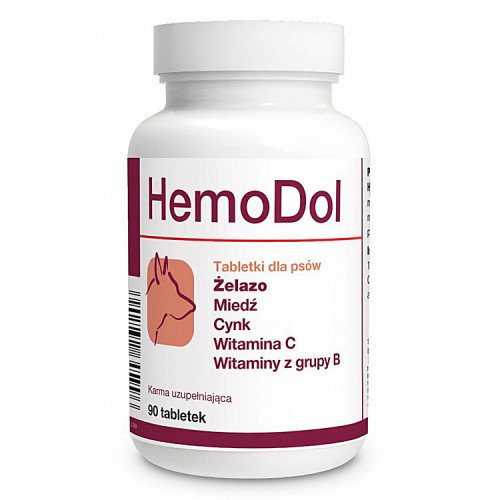 

Таблетки Dolfos HemoDol для улучшения процессов кроветворения для собак, 90 табл.